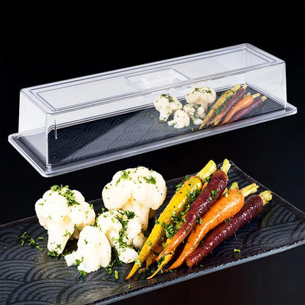 GGM Gastro (6 pcs) Display Cover - GN 2/4 - Polycarbonate - 530x162mm - Height: 105mm