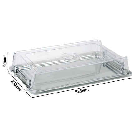 GGM Gastro (6 pcs) Display Cover - STACKER - GN 1/1 - 535x330mm - Height: 90mm