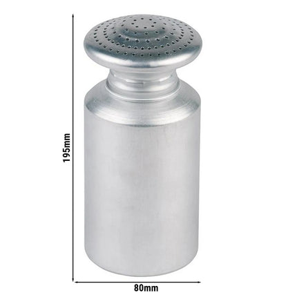 GGM Gastro (6 pcs) Dredger - 6-piece set - Ø80mm - Aluminium - 450ml - Height: 195mm