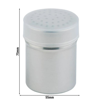 GGM Gastro (6 pcs) Dredger - 6-piece set - coarse - Holes Ø 2.5mm - Stainless Steel - 150ml - Height: 75mm