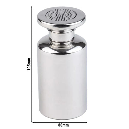 GGM Gastro (6 pcs) Dredger - Ø 80mm - Stainless Steel - 600ml - Height: 195mm