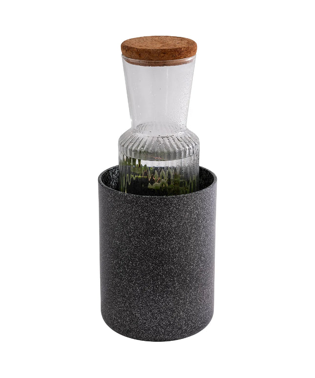 GGM Gastro (6 pcs) Dressing Pot & Wine Bucket - FROSTFIRE - Aluminium - 1.4 litres - Ø115mm - Height:150mm - Black