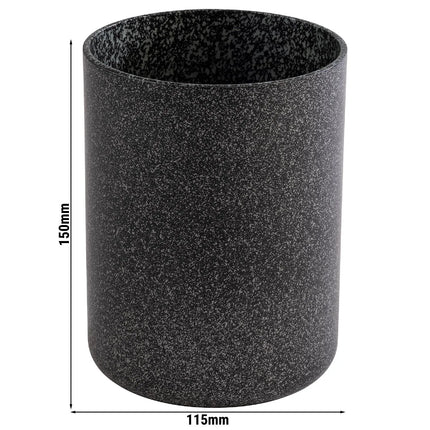 GGM Gastro (6 pcs) Dressing Pot & Wine Bucket - FROSTFIRE - Aluminium - 1.4 litres - Ø115mm - Height:150mm - Black