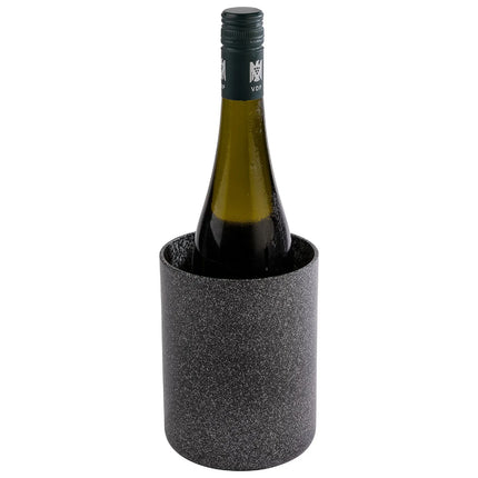 GGM Gastro (6 pcs) Dressing Pot & Wine Bucket - FROSTFIRE - Aluminium - 1.4 litres - Ø115mm - Height:150mm - Black