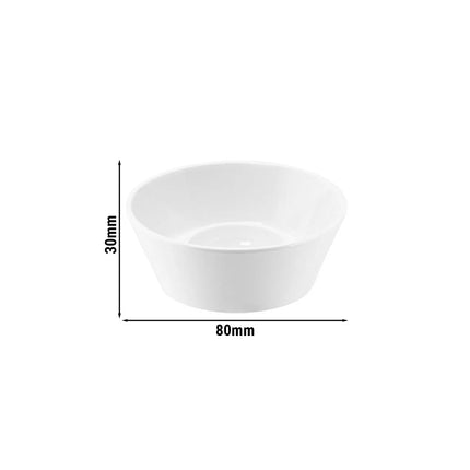 GGM Gastro (6 pcs) Egg Cup - Melamine - Ø 80mm - White