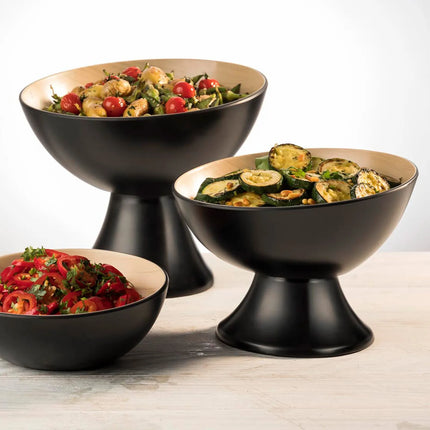GGM Gastro (6 pcs) Etagere / Buffet Stand - FRIDA - Melamine - Black - square - Height: 120mm - suitable for FRIDA bowls & trays