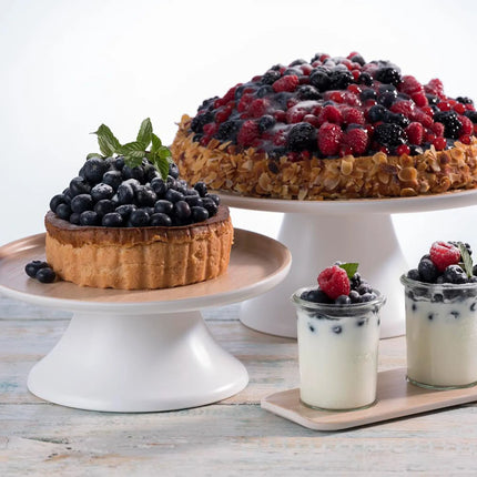 GGM Gastro (6 pcs) Etagere / Buffet Stand - FRIDA - Melamine - White - Height: 120mm - suitable for FRIDA bowls & trays