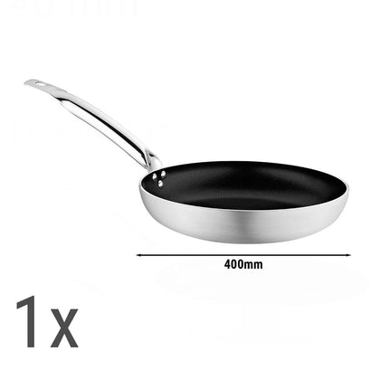 GGM Gastro (6 pcs) Frying Pan Set - Aluminium - Non-stick - suitable for gas, ceramic and electric hobs - 6-piece