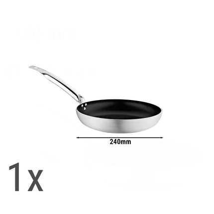 GGM Gastro (6 pcs) Frying Pan Set - Aluminium - Non-stick - suitable for gas, ceramic and electric hobs - 6-piece