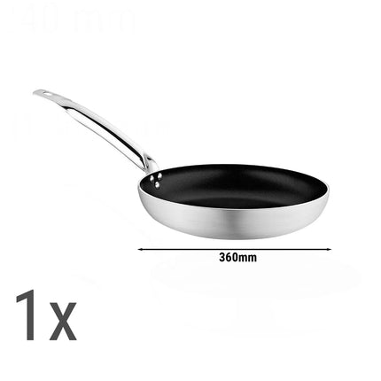 GGM Gastro (6 pcs) Frying Pan Set - Aluminium - Non-stick - suitable for gas, ceramic and electric hobs - 6-piece