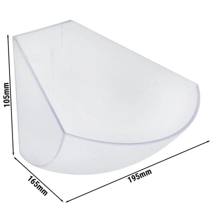 GGM Gastro (6 pcs) Gastronorm Container - Acrylic - 165x195x105mm - Clear - 1L - for Multi Rack 11444 & 11446