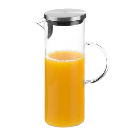GGM Gastro (6 pcs) Glass Jug - 1.5L - Glass - lid with strainer