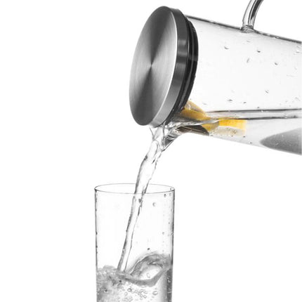 GGM Gastro (6 pcs) Glass Jug - 1.5L - Glass - lid with strainer