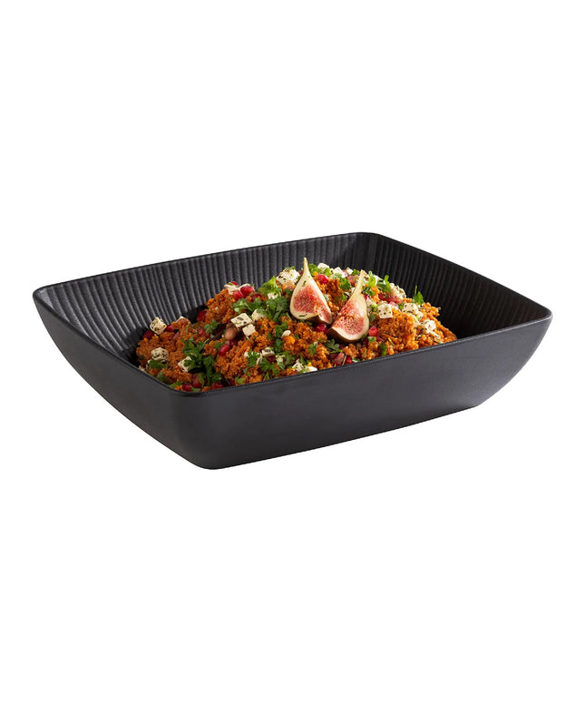 GGM Gastro (6 pcs) GN 1/2 Bowl - NERO - Melamine - 3.5L - 325x265mm - Depth: 75mm - Black