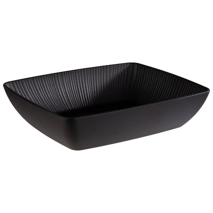 GGM Gastro (6 pcs) GN 1/2 Bowl - NERO - Melamine - 3.5L - 325x265mm - Depth: 75mm - Black