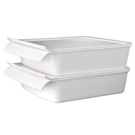 GGM Gastro (6 pcs) GN 1/2 Pan - CASCADE - Melamine - 3.65L - 325x265mm - Depth: 75mm - White