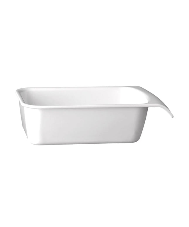 GGM Gastro (6 pcs) GN 1/4 Bowl - CASCADE - Melamine - 1.5L - 264x162mm - Depth: 75mm - White