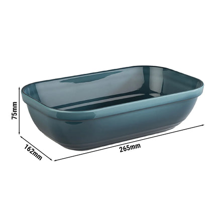 GGM Gastro (6 pcs) GN 1/4 Pan - EMMA - Melamine - 1.5L - 265x162mm - Depth: 75mm - Blue