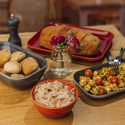 GGM Gastro (6 pcs) GN 1/4 Pan - EMMA - Melamine - 1.5L - 265x162mm - Depth: 75mm - Grey