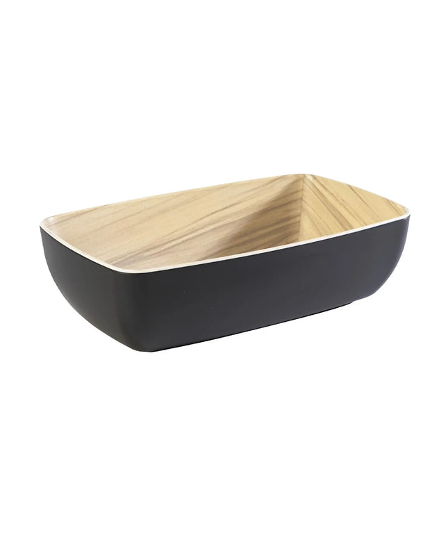 GGM Gastro (6 pcs) GN 1/4 Pan - FRIDA - Melamine - 1.8L - 265x162mm - Depth: 75mm - Black & Beige
