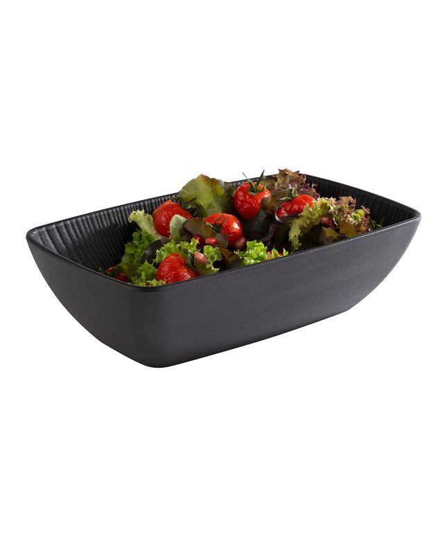 GGM Gastro (6 pcs) GN 1/4 Pan - NERO - Melamine - 1.5L - 265x162mm - Depth: 75mm - Black