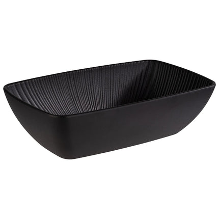 GGM Gastro (6 pcs) GN 1/4 Pan - NERO - Melamine - 1.5L - 265x162mm - Depth: 75mm - Black
