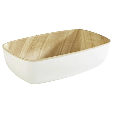 GGM Gastro (6 pcs) GN 1/6 Bowl - FRIDA - Melamine - 0.5L - 176x108mm - Depth: 55mm - White/Beige