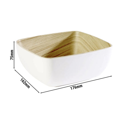 GGM Gastro (6 pcs) GN 1/6 Pan - FRIDA - Melamine - 1L - 176x162mm - Depth: 75mm - White