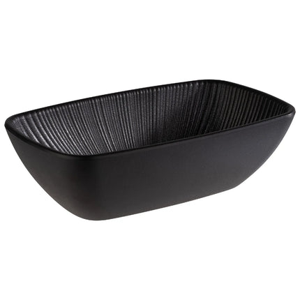 GGM Gastro (6 pcs) GN 1/9 Pan - NERO - Melamine - 0.35L - 176x108mm - Depth: 55mm - Black