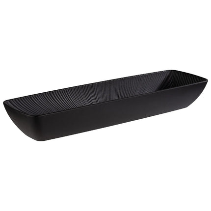 GGM Gastro (6 pcs) GN 2/4 Pan - NERO - Melamine - 3.5L - 530x162mm - Depth: 80mm - Black