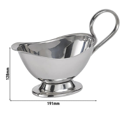 GGM Gastro (6 pcs) Gravy Boat PROFI - 0.25 litres - Stainless steel - 191x88x128mm