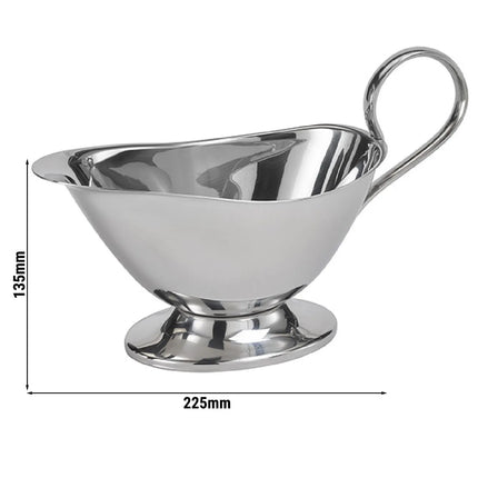 GGM Gastro (6 pcs) Gravy Boat PROFI - Stainless steel 18/8 - 0.4 litres - 225x105x135mm
