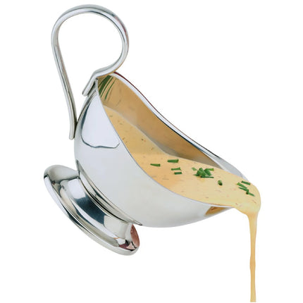 GGM Gastro (6 pcs) Gravy Boat PROFI - Stainless steel 18/8 - 120ml - 160x72x93mm