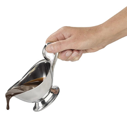 GGM Gastro (6 pcs) Gravy Boat PROFI - Stainless steel 18/8 - 120ml - 160x72x93mm