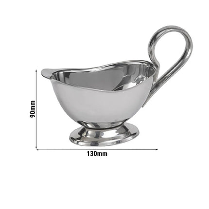 GGM Gastro (6 pcs) Gravy Boat PROFI - Stainless steel 18/8 - 70ml - 130x60x90mm