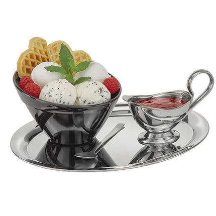 GGM Gastro (6 pcs) Gravy Boat PROFI - Stainless steel 18/8 - 70ml - 130x60x90mm