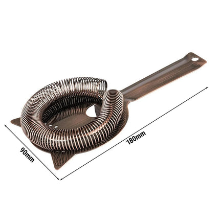 GGM Gastro (6 pcs) Hawthorne Strainer - 4-Prong - Stainless Steel - Copper Plated - Ø90mm