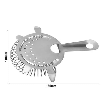 GGM Gastro (6 pcs) Hawthorne Strainer - PRO - Stainless Steel - Ø80mm