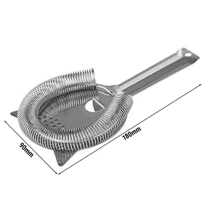GGM Gastro (6 pcs) Hawthorne Strainer - PRO - Stainless Steel - Ø90mm - 4-Prong