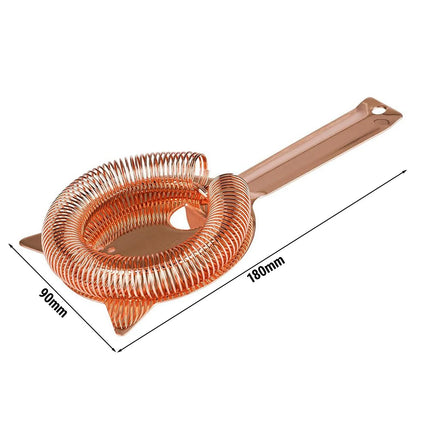 GGM Gastro (6 pcs) Hawthorne Strainer - Stainless Steel - Copper Plated - Ø90mm
