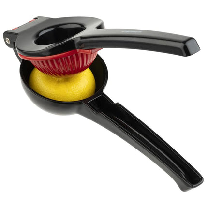 GGM Gastro (6 pcs) Lemon & Lime Hand Juicer - Compact - 2 Cones - Black - Length: 220mm - Aluminium
