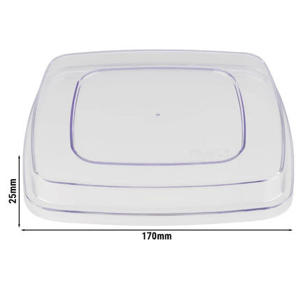 GGM Gastro (6 pcs) Lid (FRIDA) - Acrylic - 170x170x25mm - for 84558#6 & 84559#6
