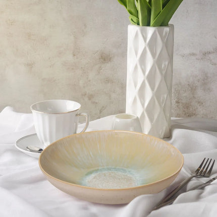 GGM Gastro (6 pcs) LIGHT BLUE SEA | Deep Plate - Stoneware - Ø220mm - Blue