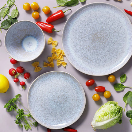 GGM Gastro (6 pcs) LIGHT BLUE SEA | Plates - flat - Stoneware - Ø285mm - Blue