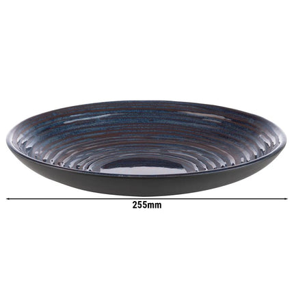 GGM Gastro (6 pcs) LOOPS | Deep Plate - Melamine - Ø255mm - Blue/Grey