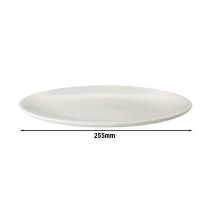 GGM Gastro (6 pcs) LUX | Coupe Plate - flat - Porcelain - Ø255mm - Ivory