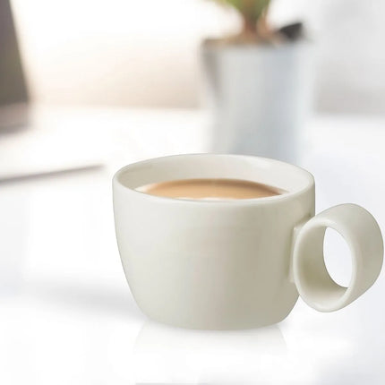 GGM Gastro (6 pcs) LUX | Espresso Cup Maastricht - 80ml - Ivory