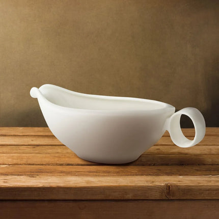 GGM Gastro (6 pcs) LUX - Gravy Boat Maastricht - 250ml - 195x85mm - Ivory - Porcelain