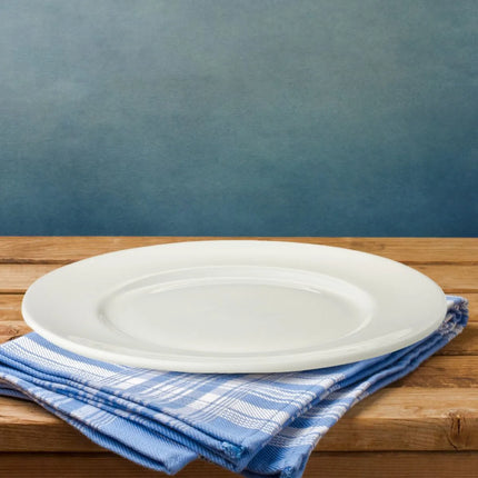 GGM Gastro (6 pcs) LUX | Plate - flat - Porcelain - Ø255mm - Ivory
