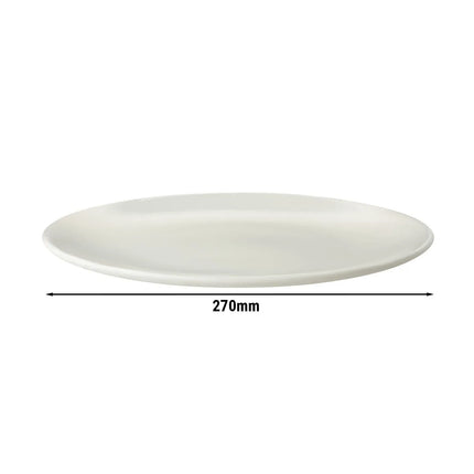 GGM Gastro (6 pcs) LUX | Plate - flat - Porcelain - Ø270mm - Ivory